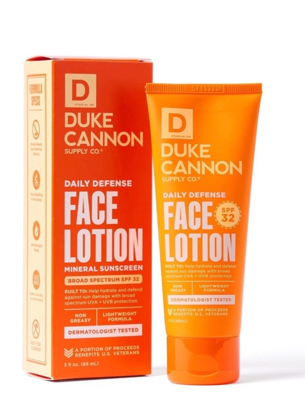 Duke Cannon Daily Defense Lotion SPF 32